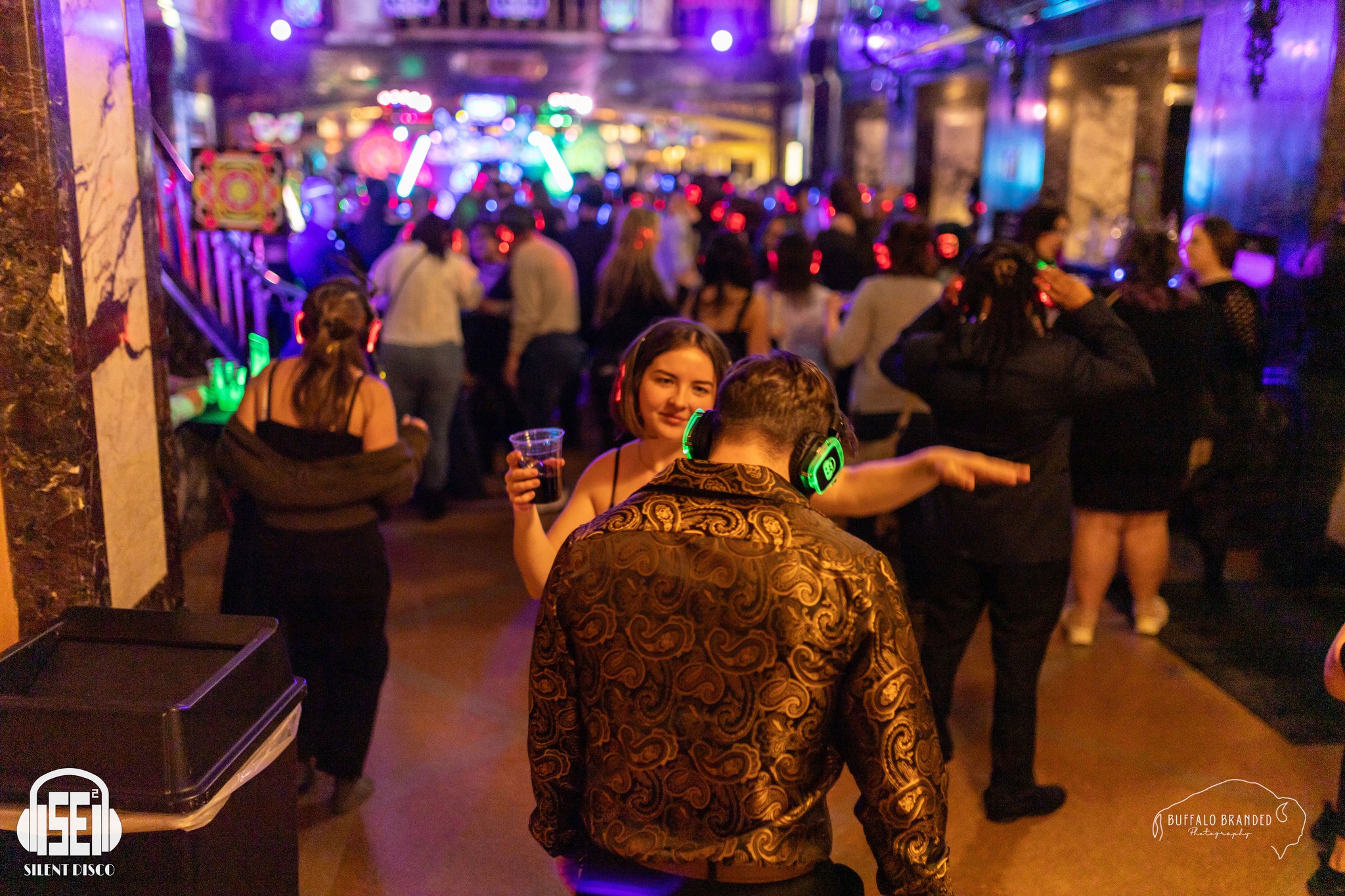 SE2 Silent Disco guests at Shea's Performing Arts Center in Buffalo.