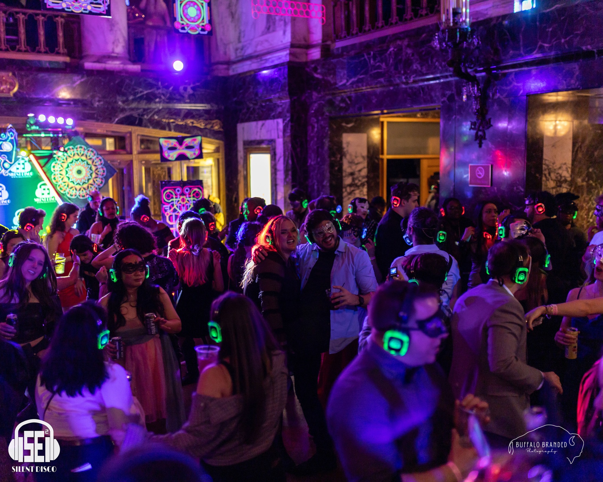 SE2 Silent Disco guests at Shea's Performing Arts Center in Buffalo.