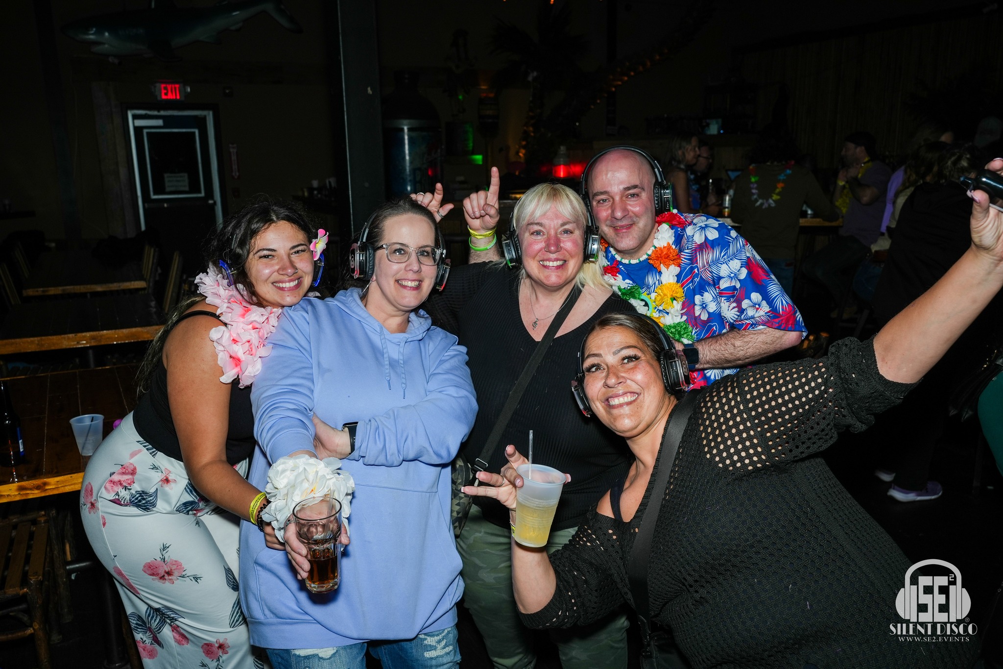 SE2 Silent Disco guests at The Cove.