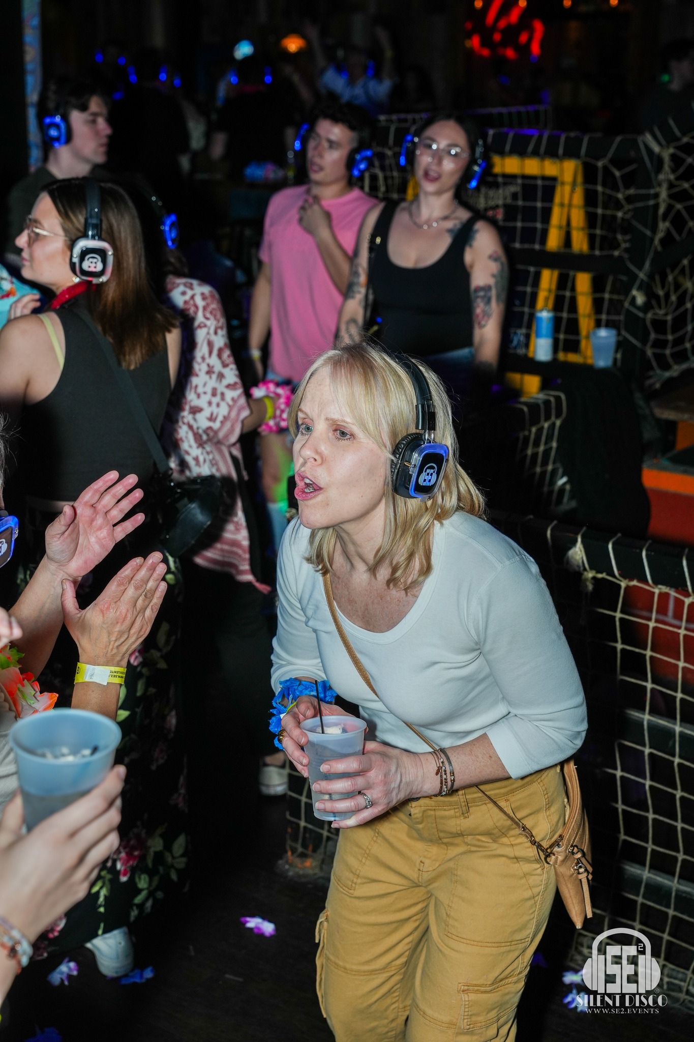 SE2 Silent Disco guests at The Cove.