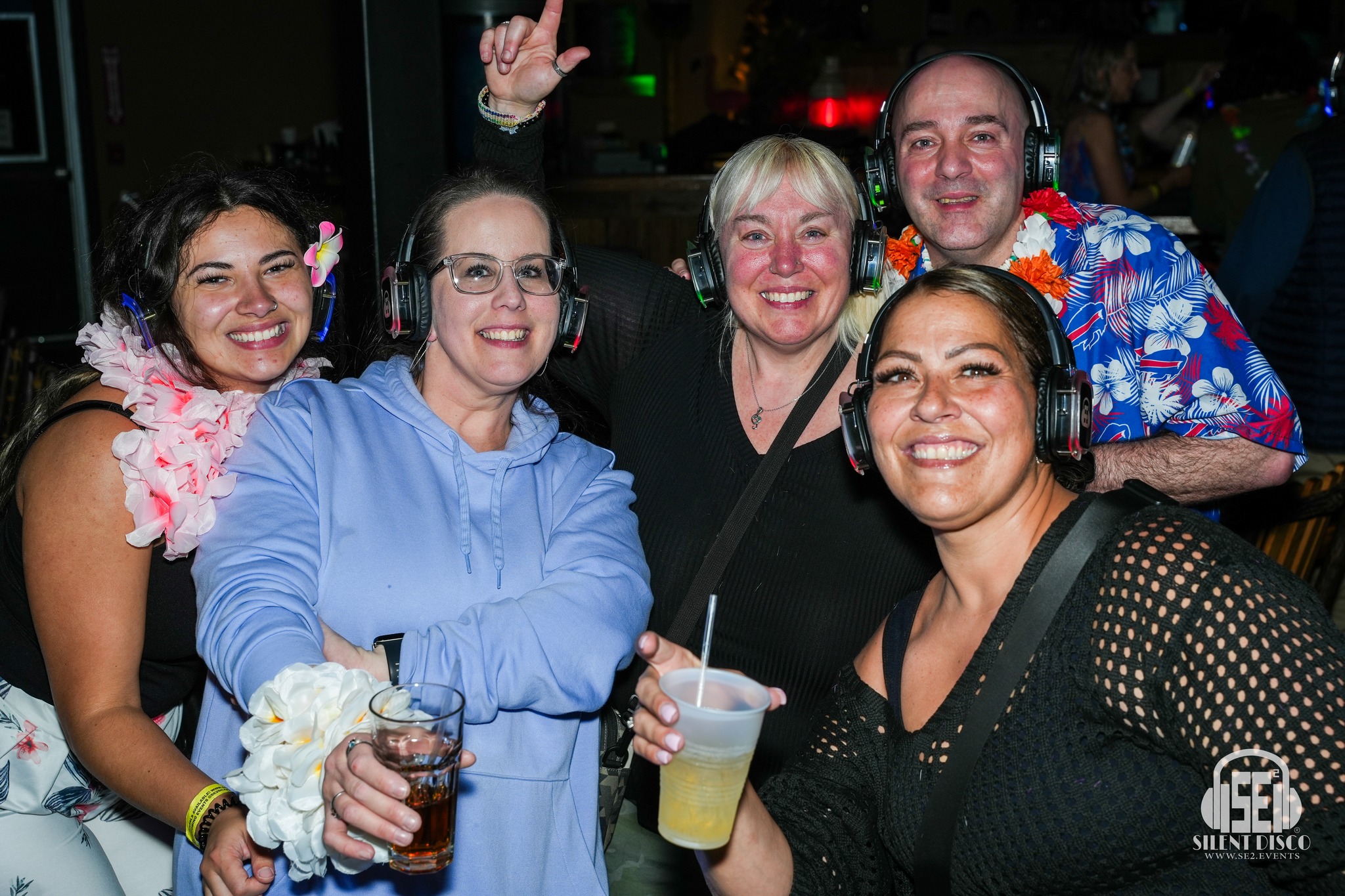 SE2 Silent Disco guests at The Cove.