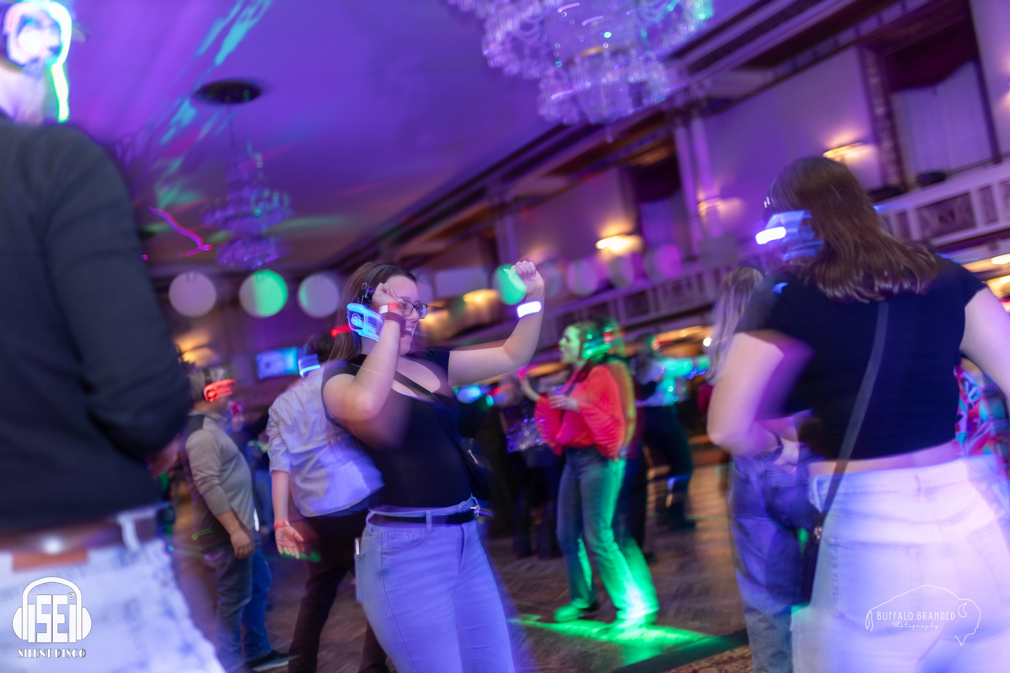 SE2 Silent Disco guests at The Statler in Buffalo.