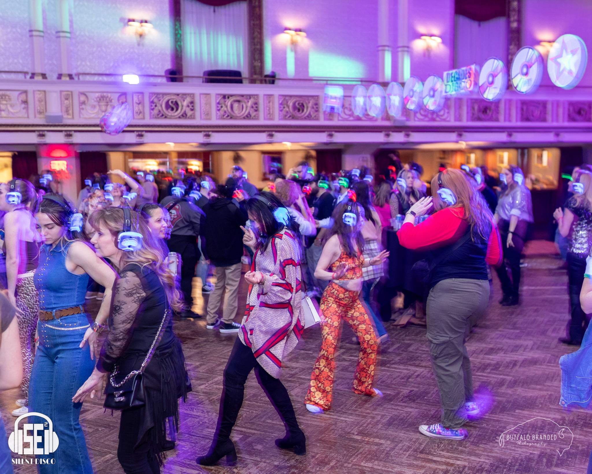 SE2 Silent Disco guests at The Statler in Buffalo.