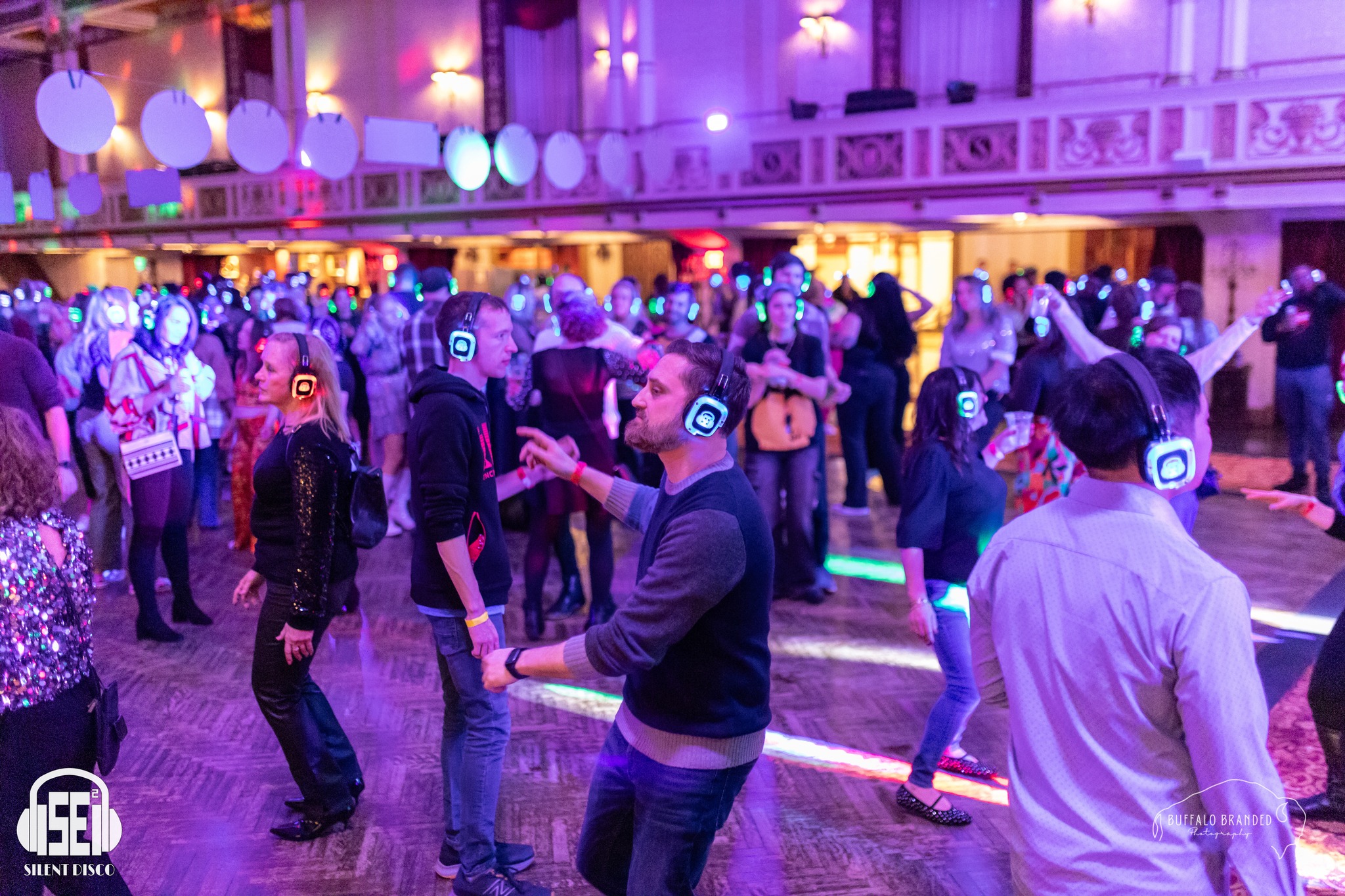 SE2 Silent Disco guests at The Statler in Buffalo.