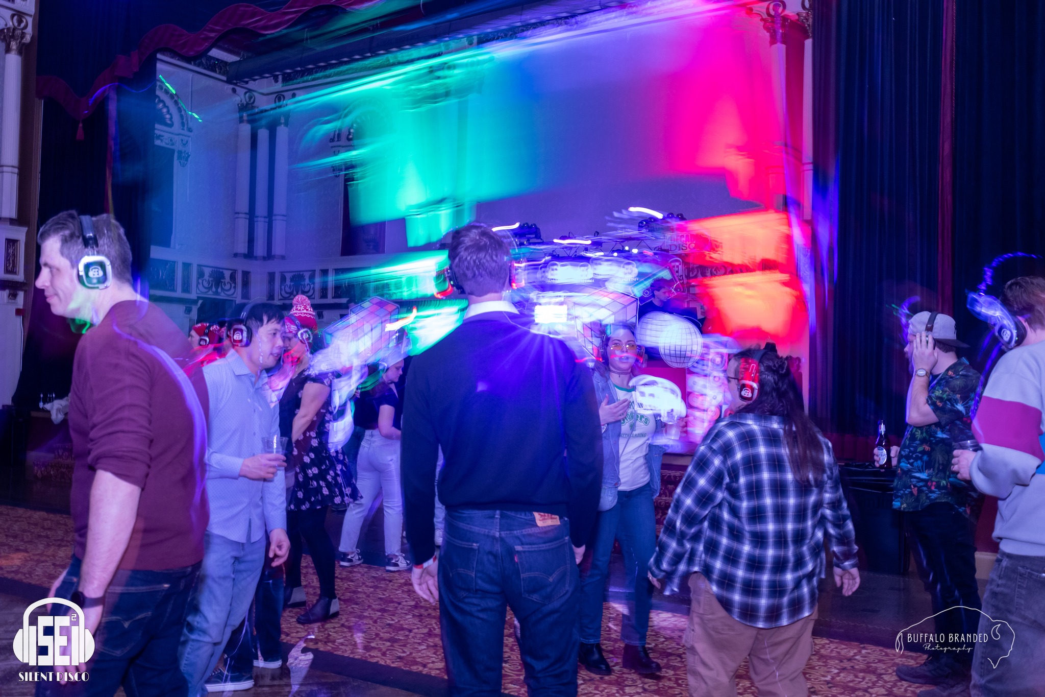 SE2 Silent Disco guests at The Statler in Buffalo.