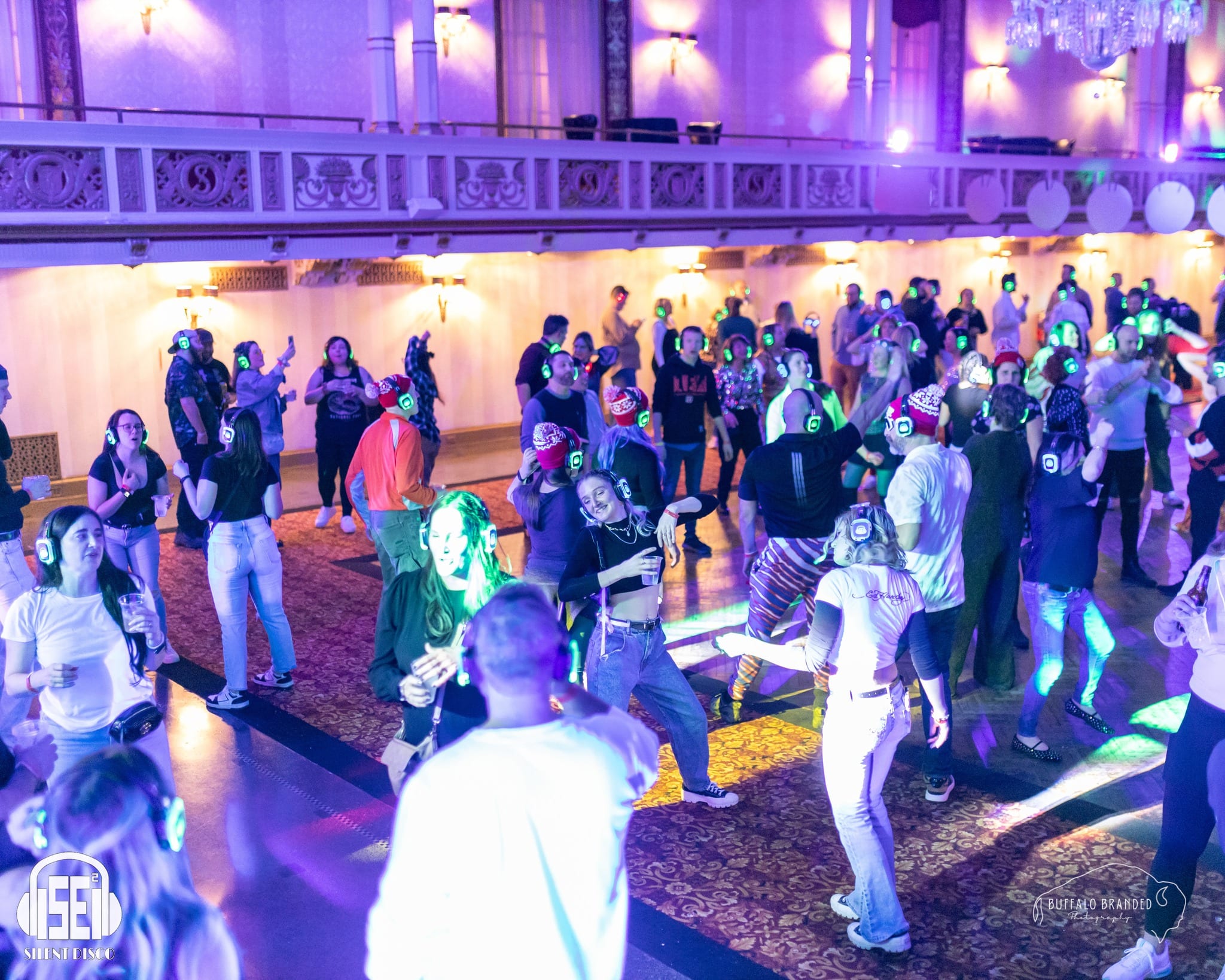 SE2 Silent Disco guests at The Statler in Buffalo.