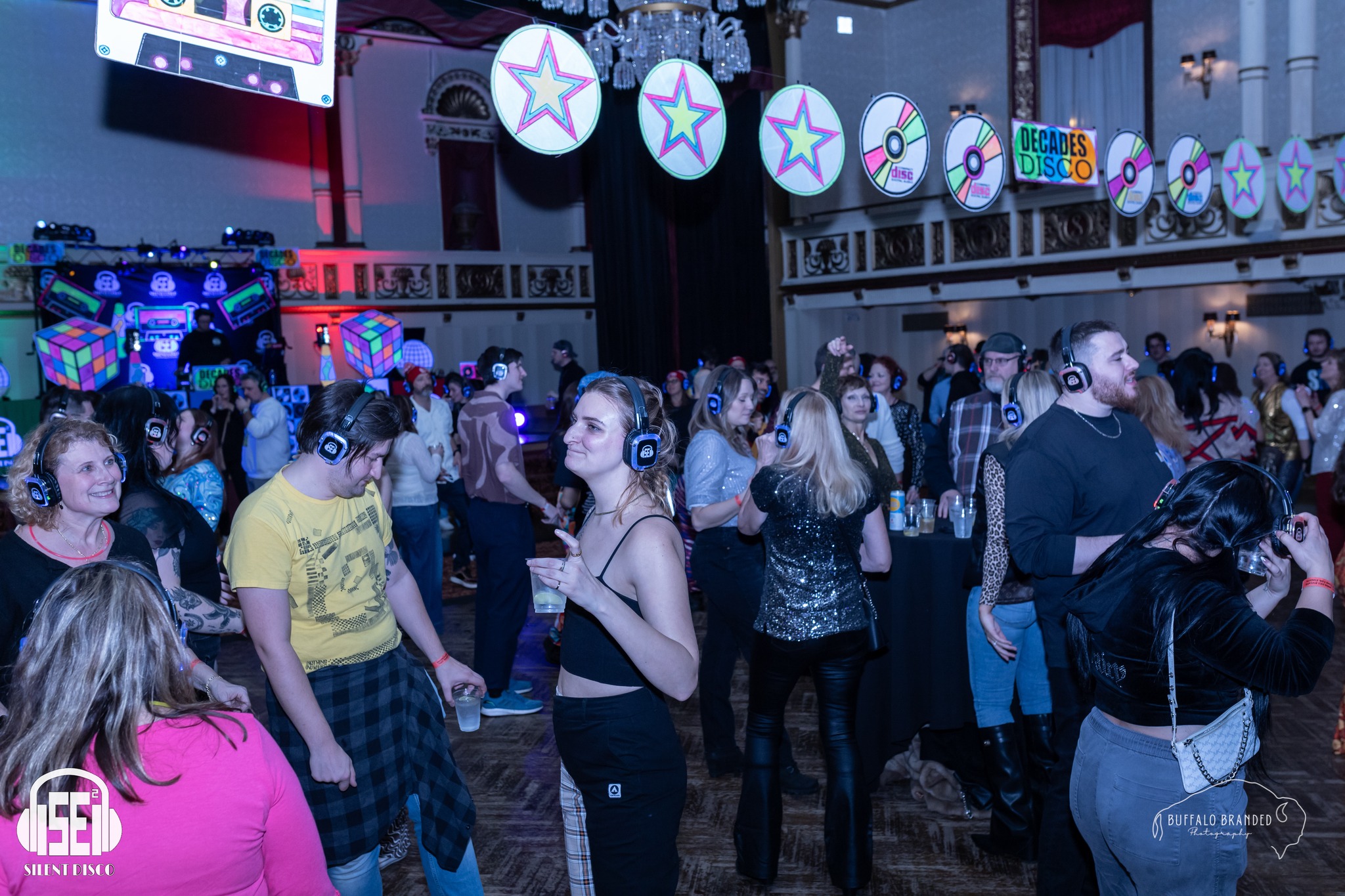 SE2 Silent Disco guests at The Statler in Buffalo.