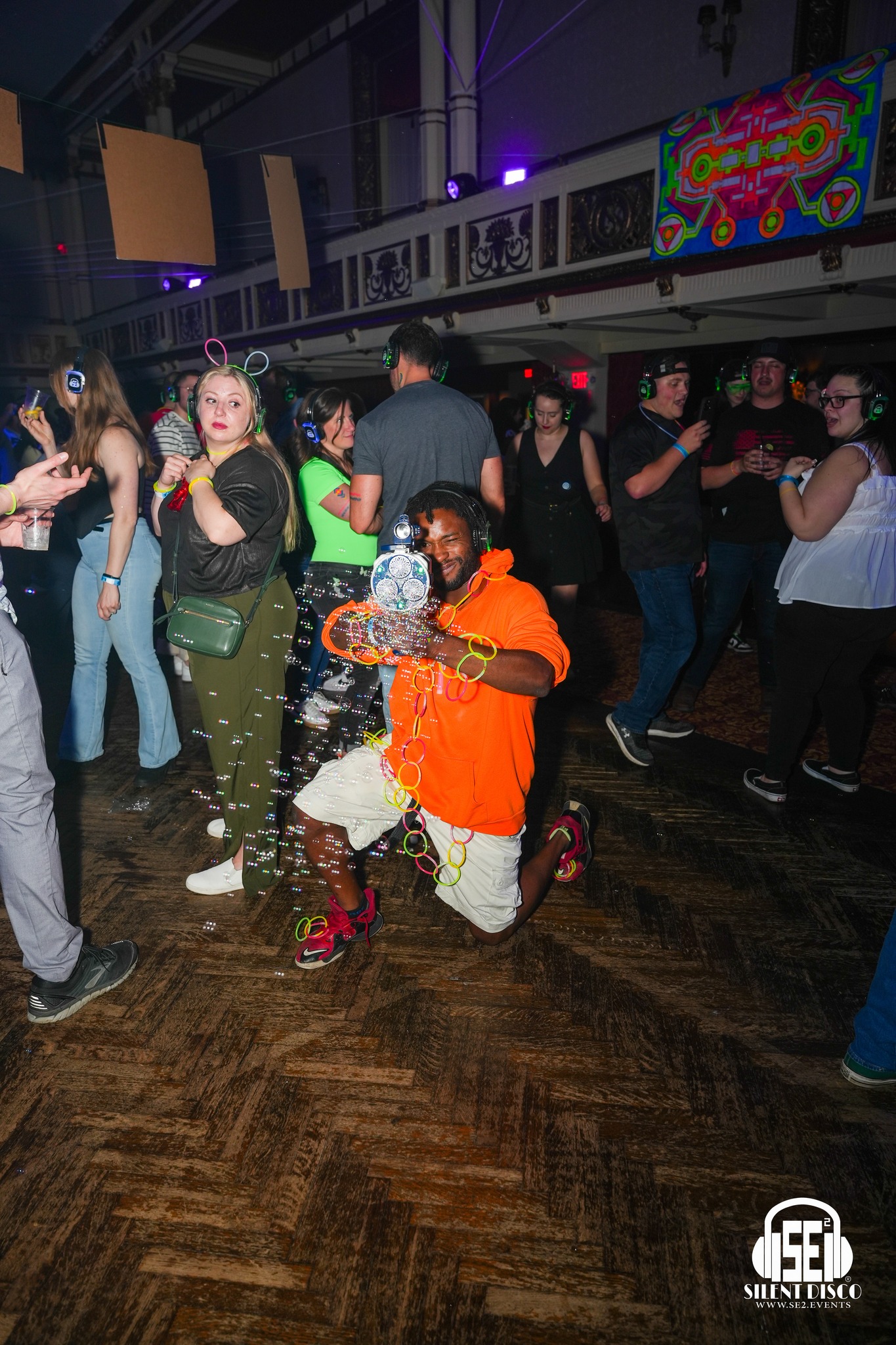 SE2 Silent Disco guests at The Statler in Buffalo.