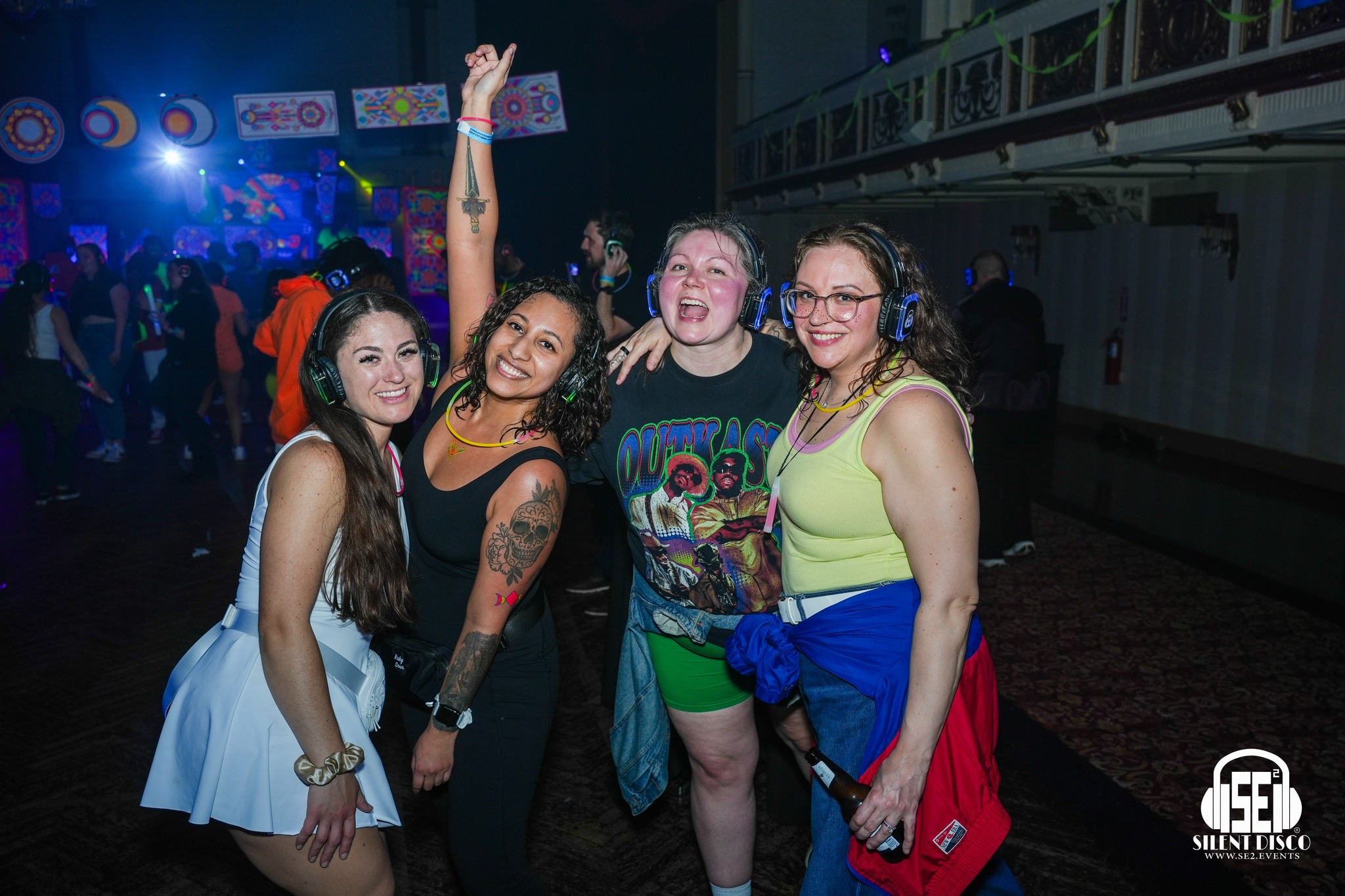 SE2 Silent Disco guests at The Statler in Buffalo.