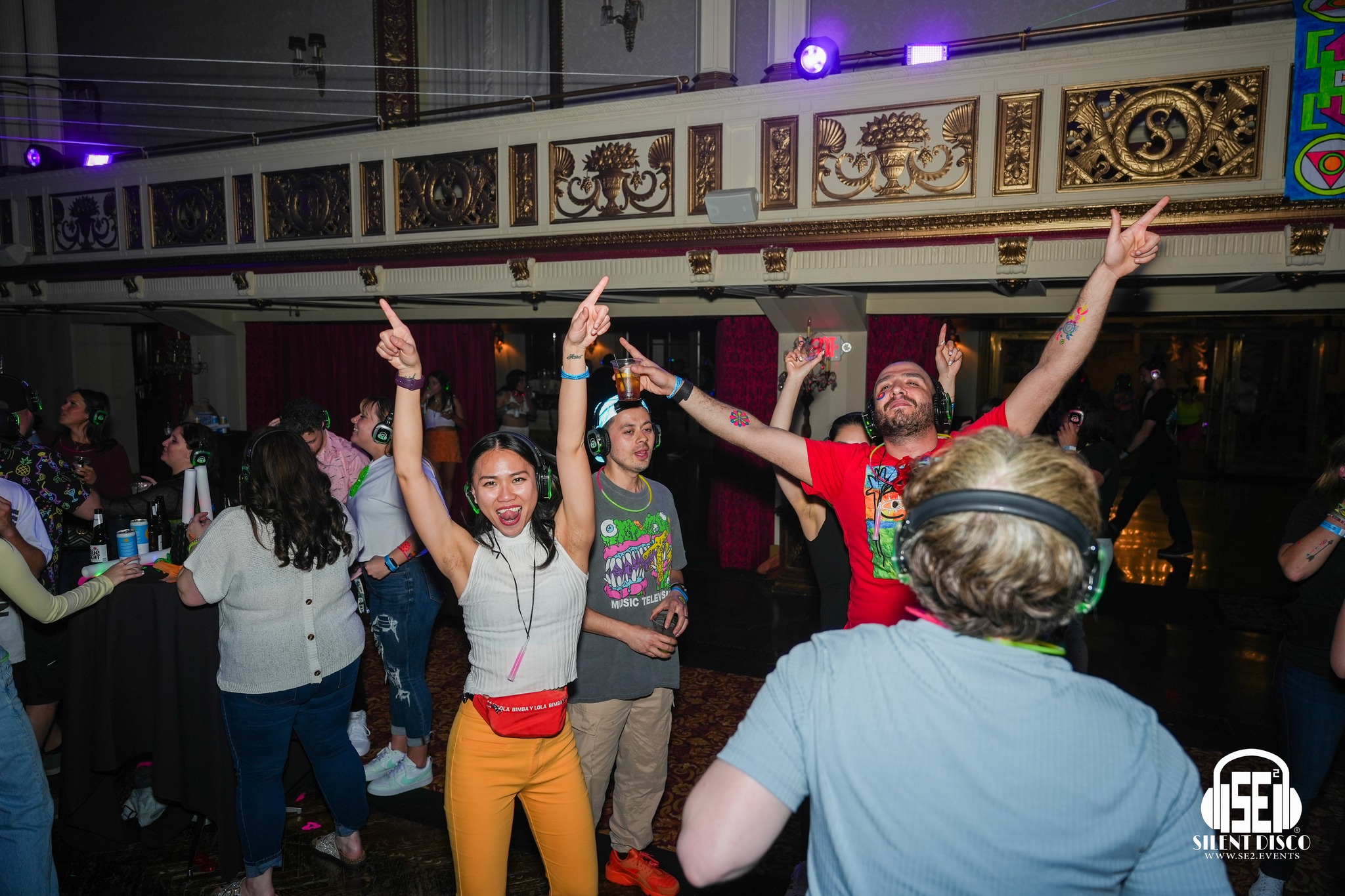 SE2 Silent Disco guests at The Statler in Buffalo.