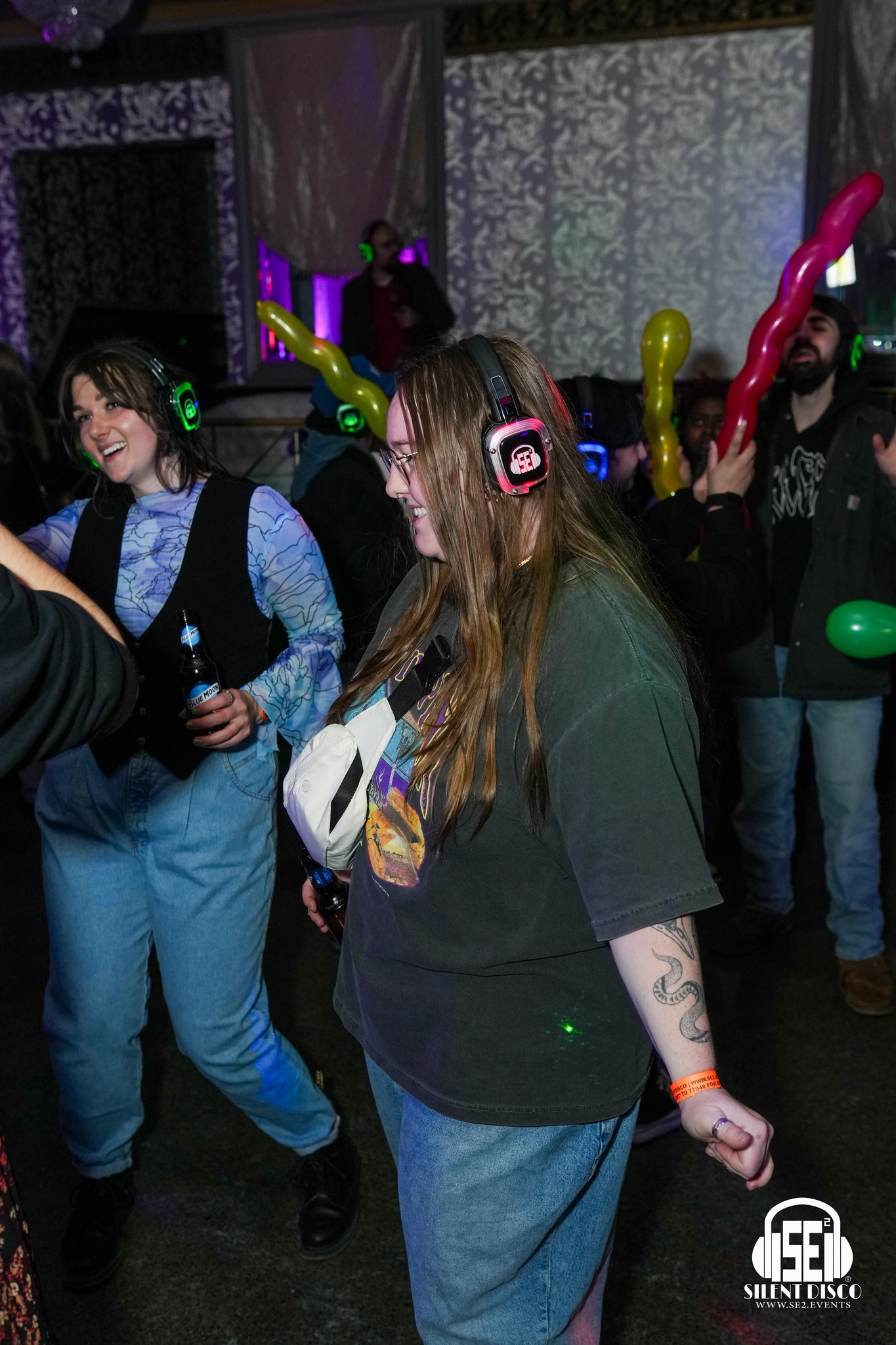 SE2 Silent Disco guests at The Statler in Buffalo.