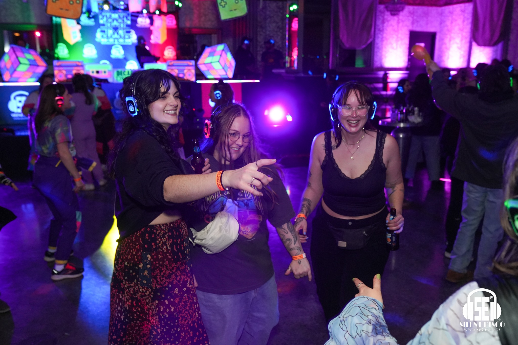 SE2 Silent Disco guests at The Statler in Buffalo.
