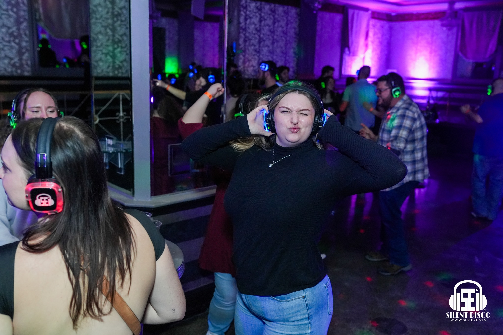 SE2 Silent Disco guests at The Statler in Buffalo.