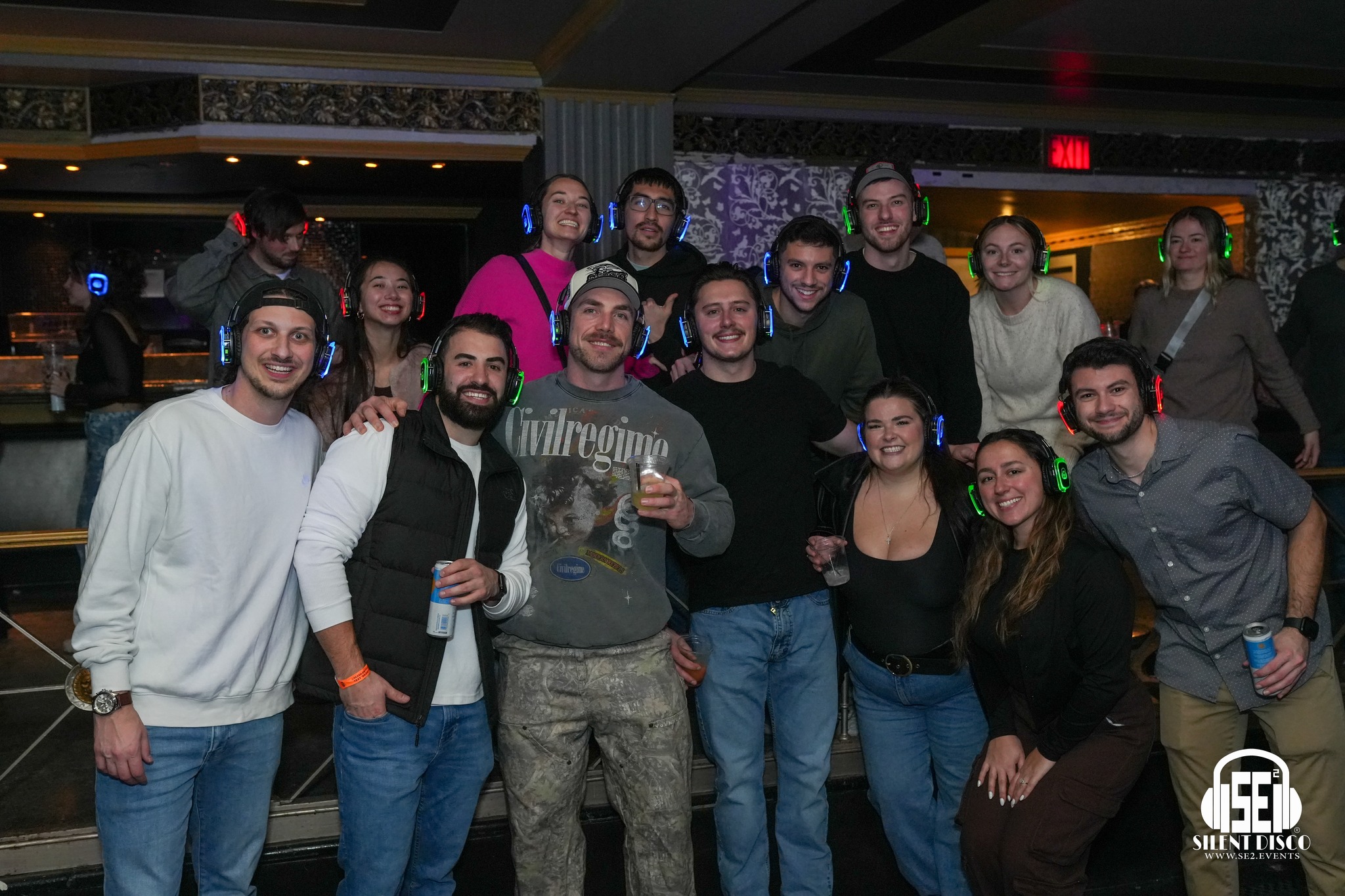 SE2 Silent Disco guests at The Statler in Buffalo.