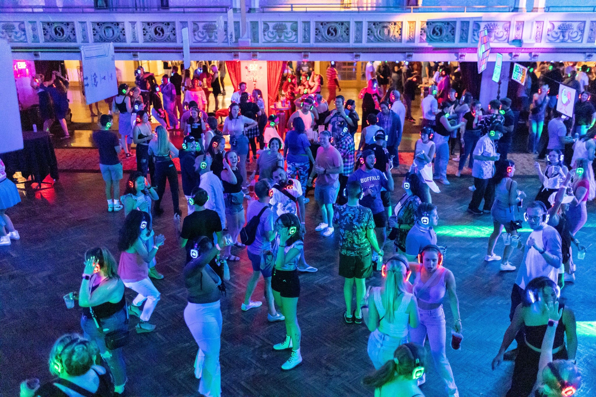 SE2 Silent Disco guests at The Statler in Buffalo.