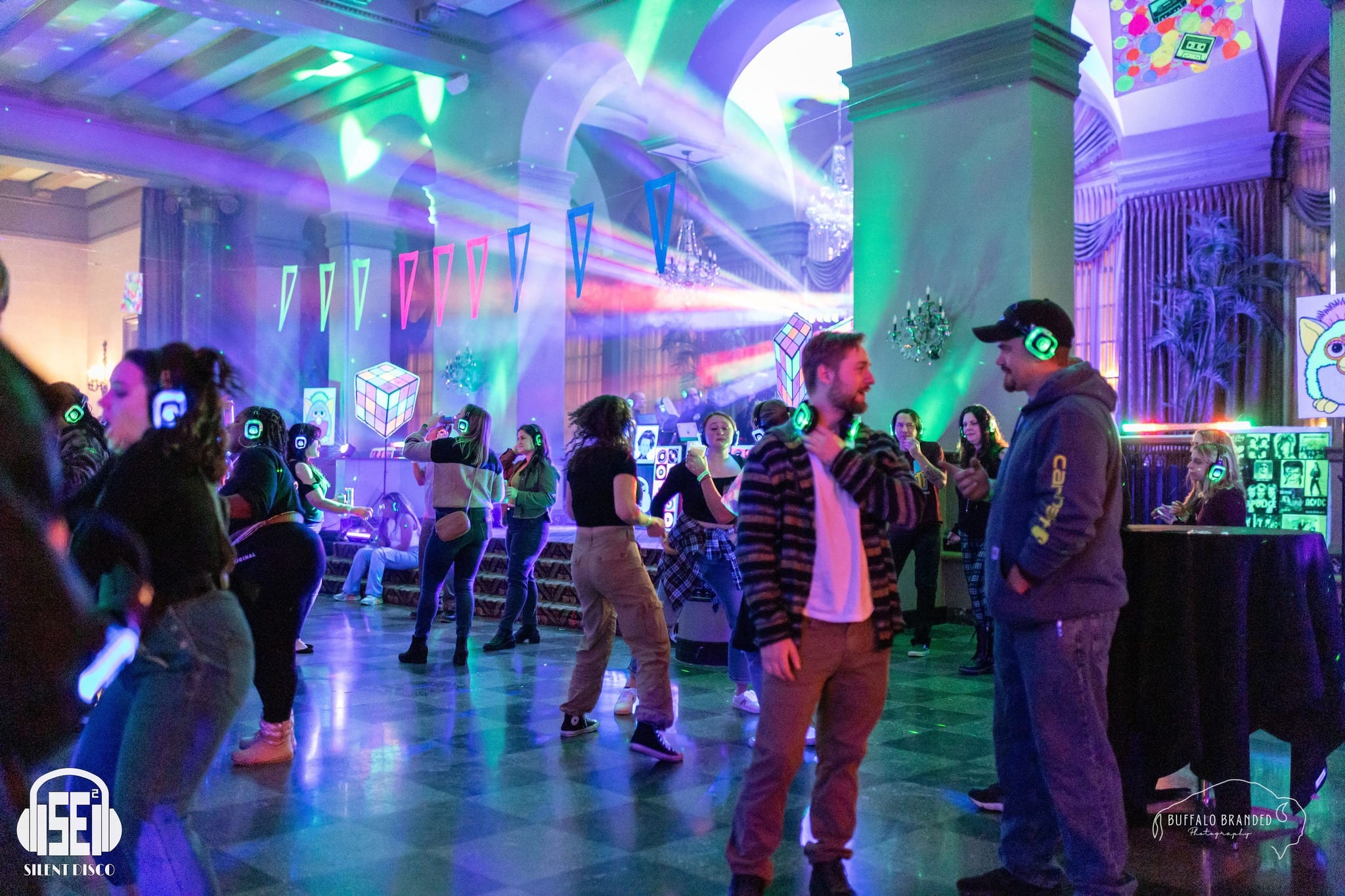 SE2 Silent Disco guests at The Statler in Buffalo.
