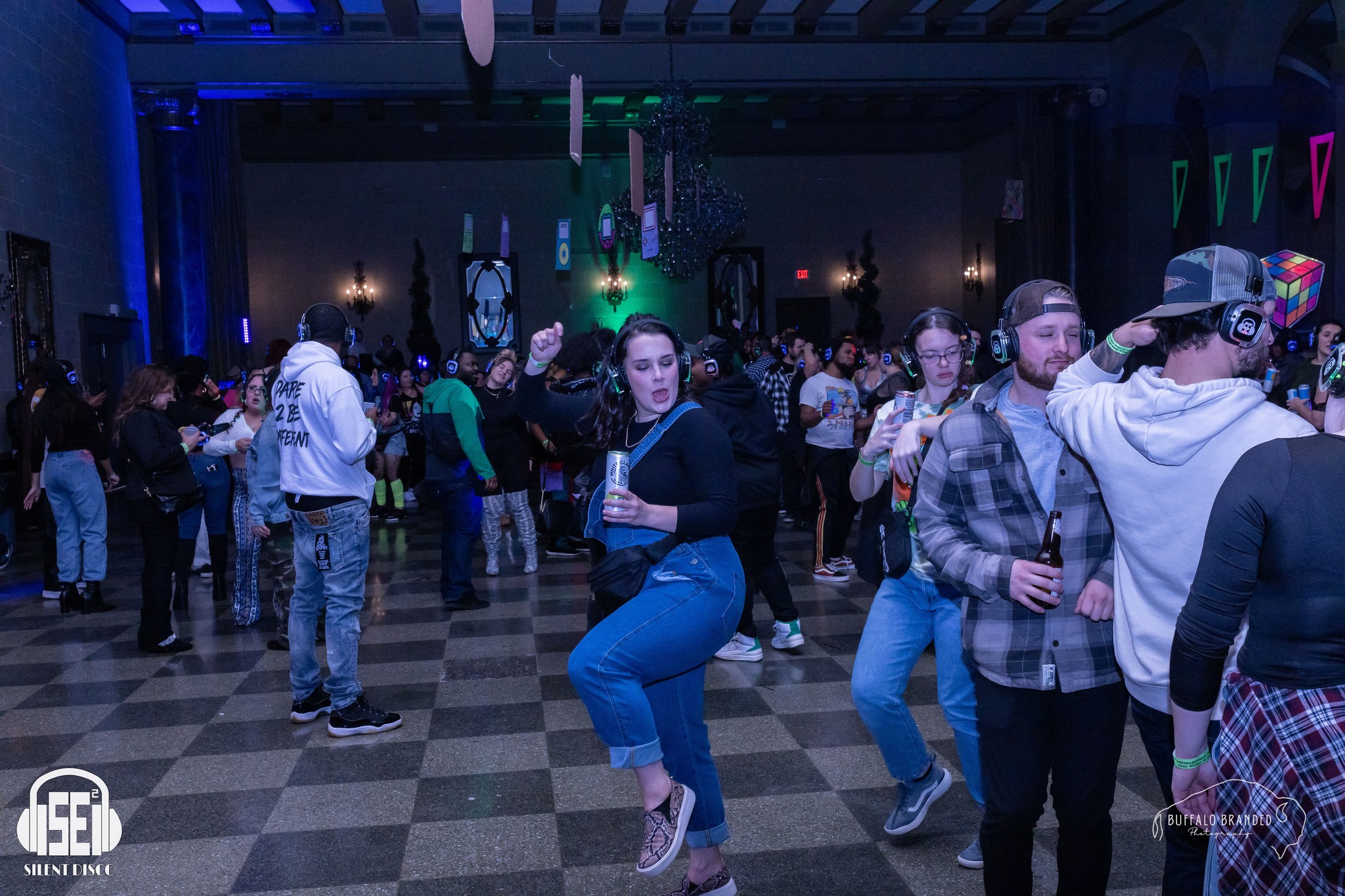 SE2 Silent Disco guests at The Statler in Buffalo.
