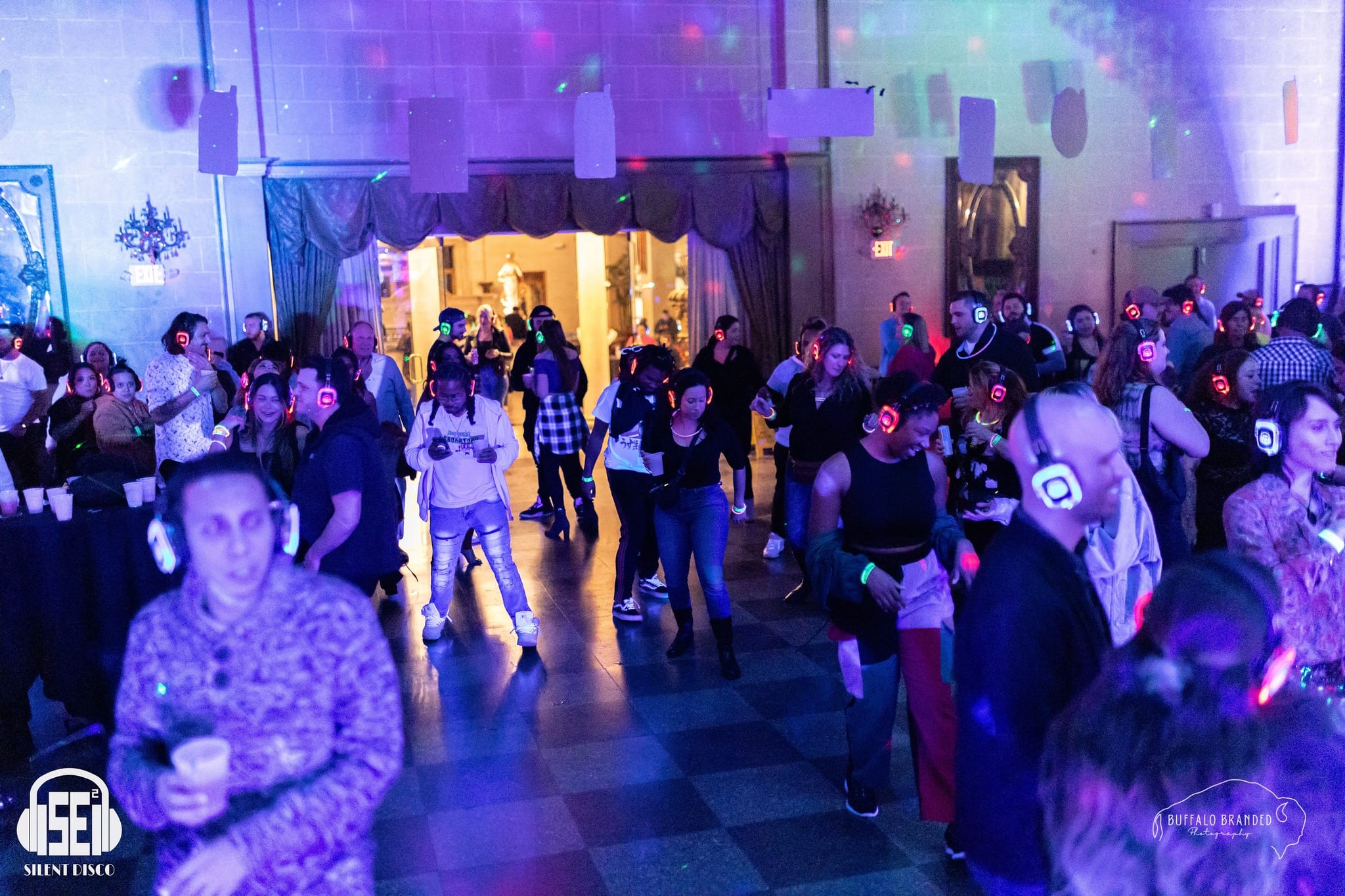 SE2 Silent Disco guests at The Statler in Buffalo.