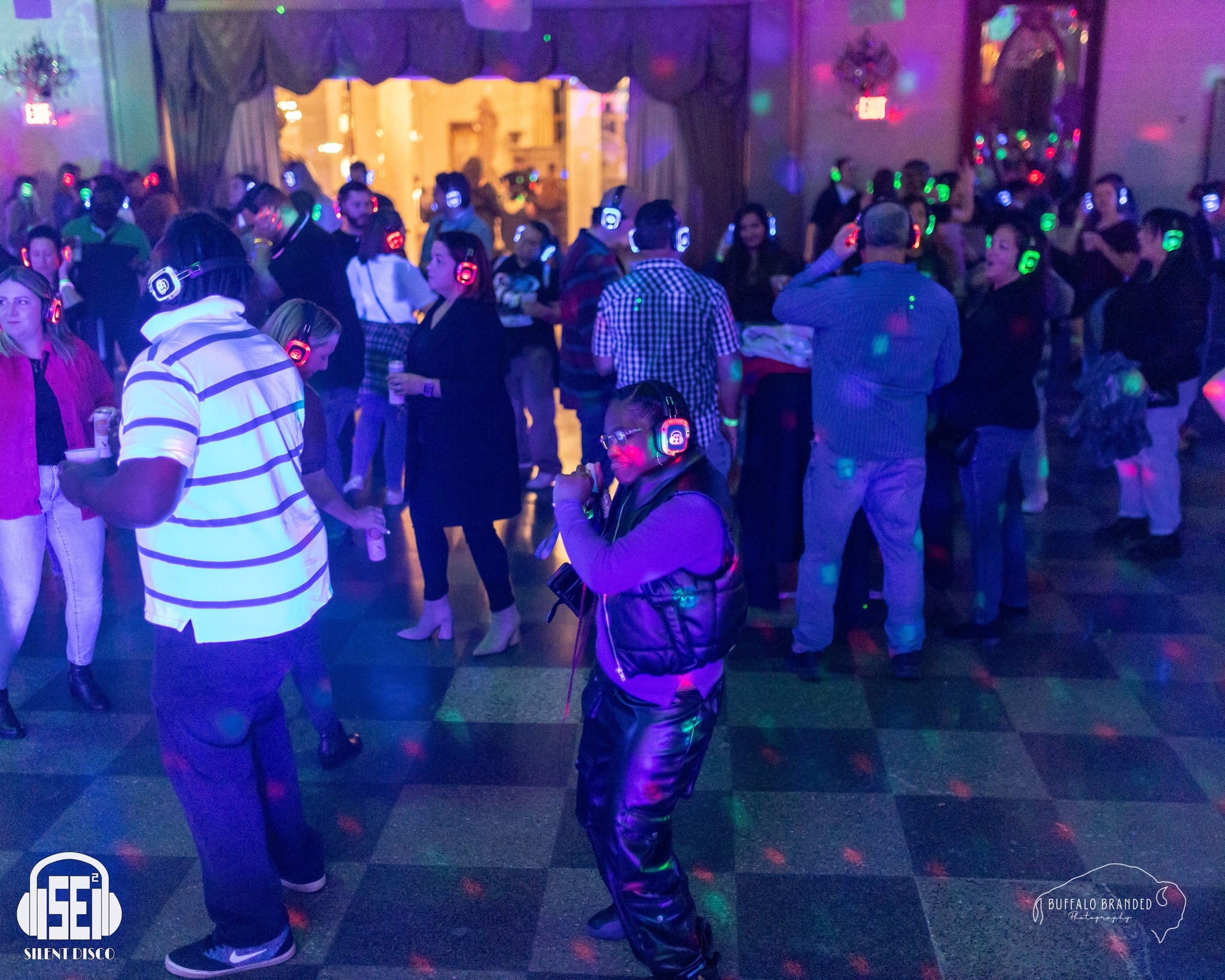 SE2 Silent Disco guests at The Statler in Buffalo.