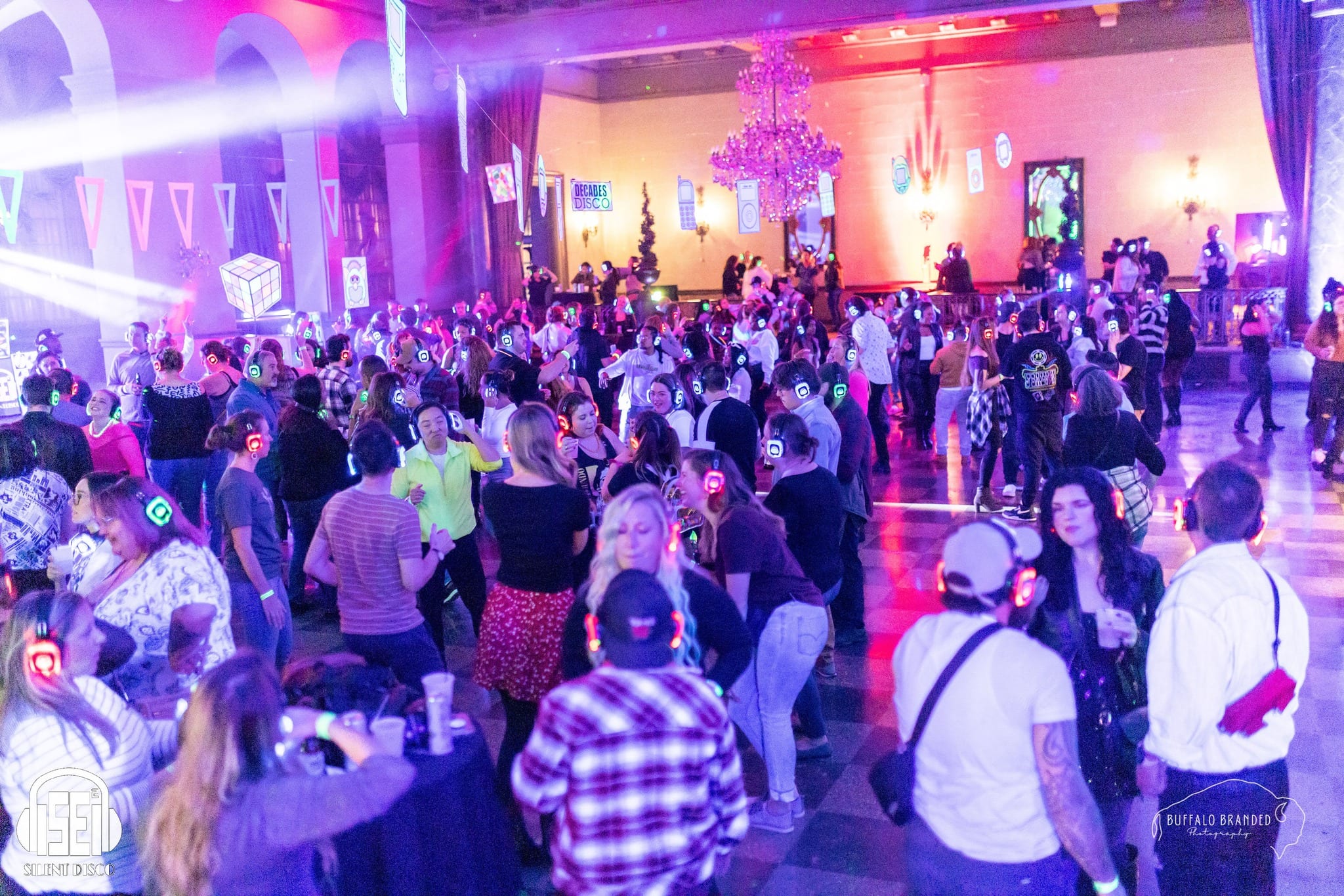SE2 Silent Disco guests at The Statler in Buffalo.