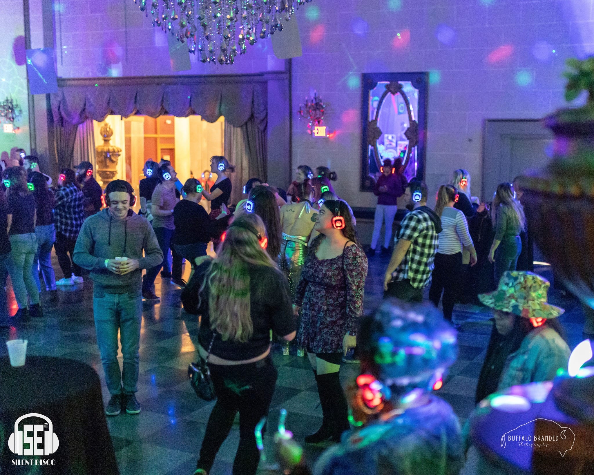 SE2 Silent Disco guests at The Statler in Buffalo.