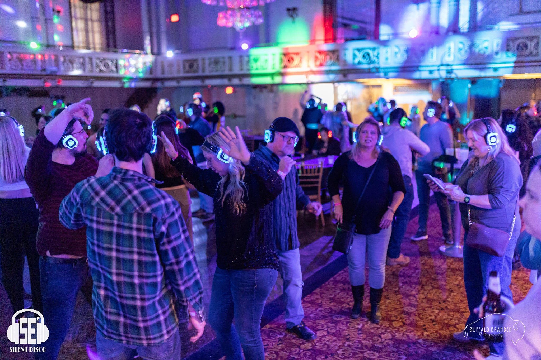 SE2 Silent Disco guests at The Statler in Buffalo.