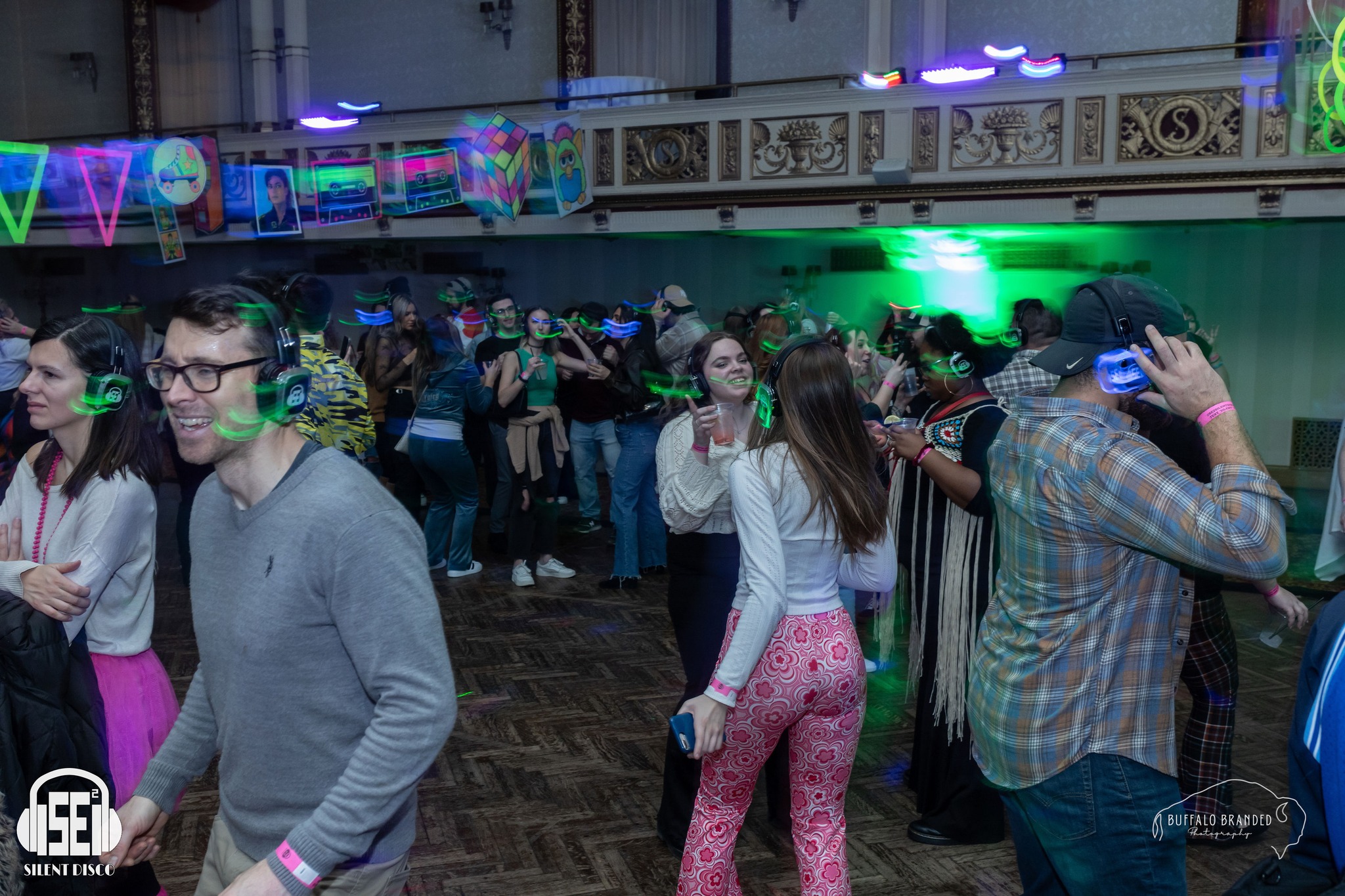 SE2 Silent Disco guests at The Statler in Buffalo.