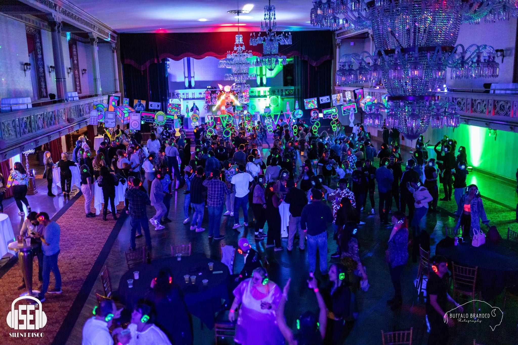 SE2 Silent Disco guests at The Statler in Buffalo.
