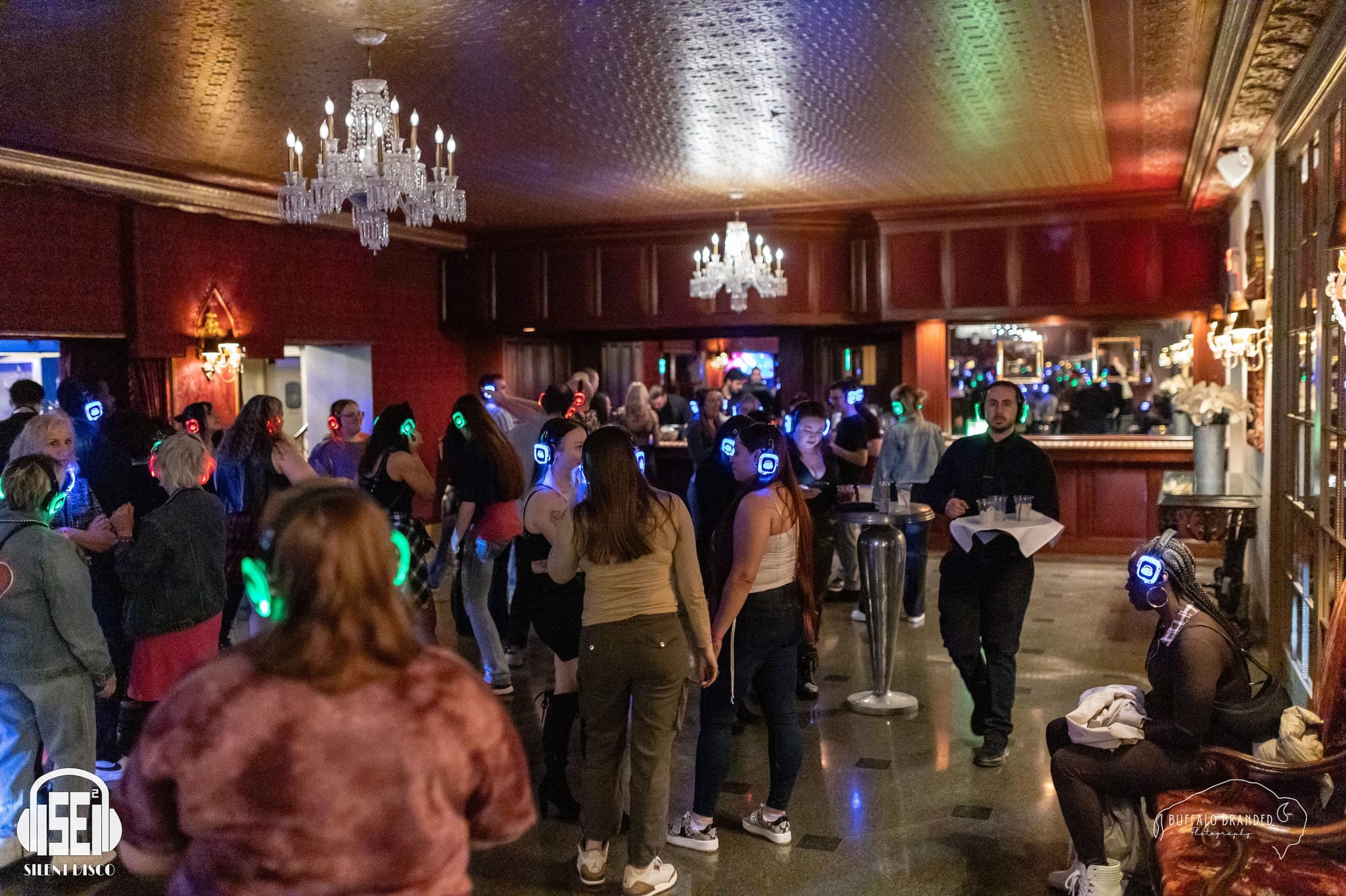 SE2 Silent Disco guests at The Statler in Buffalo.