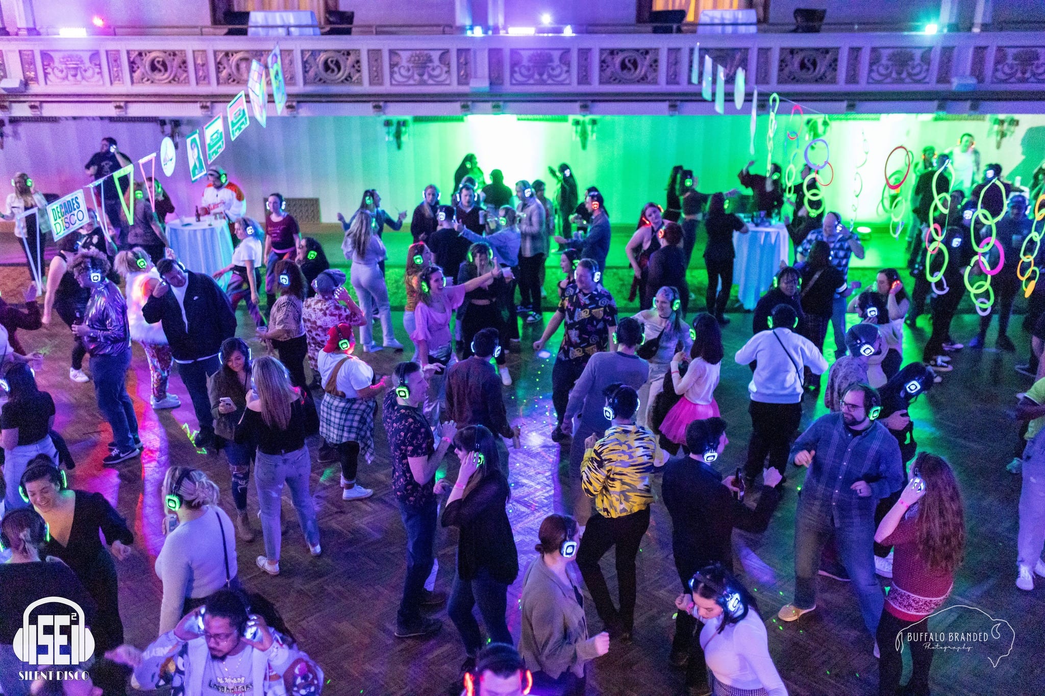 SE2 Silent Disco guests at The Statler in Buffalo.