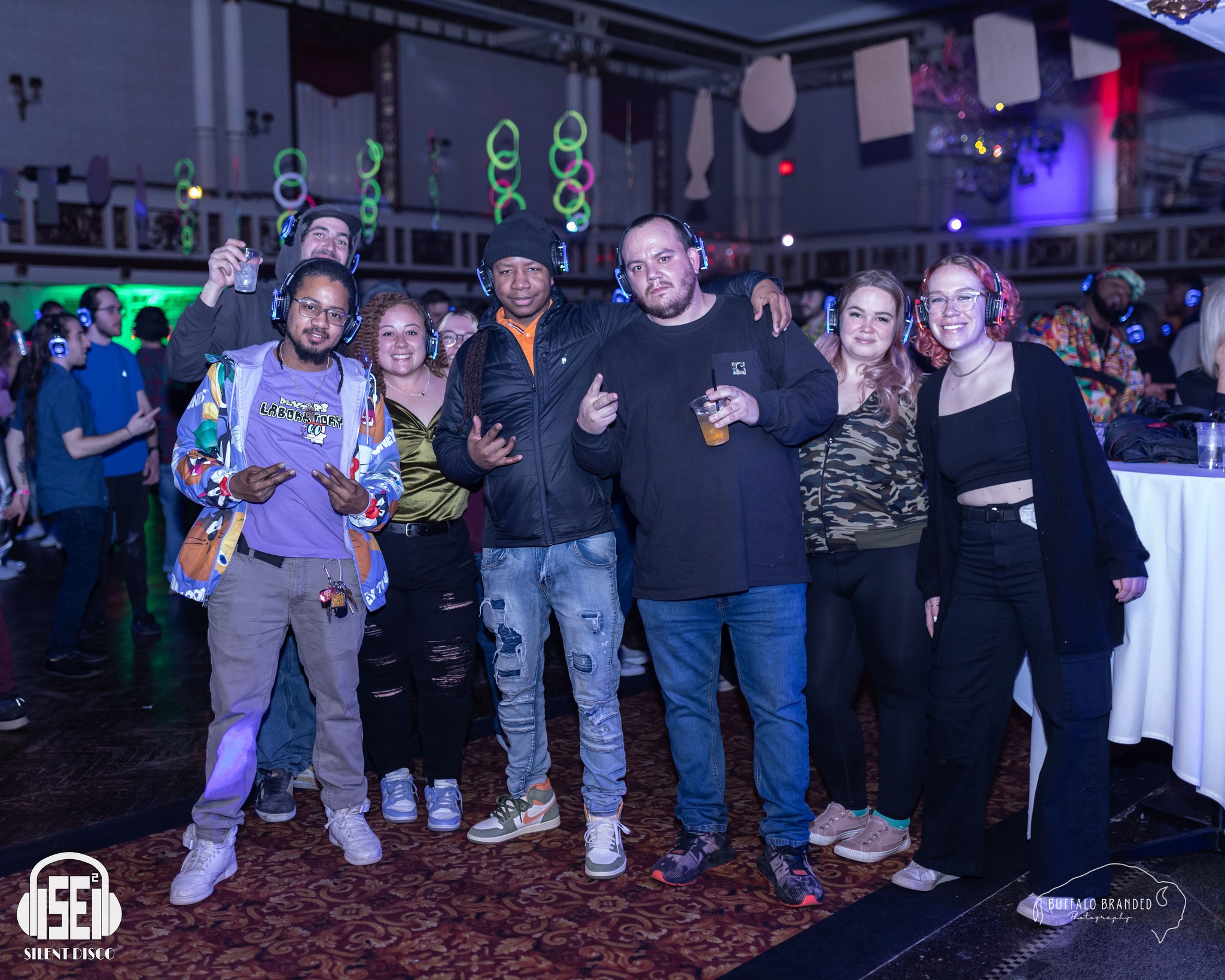 SE2 Silent Disco guests at The Statler in Buffalo.
