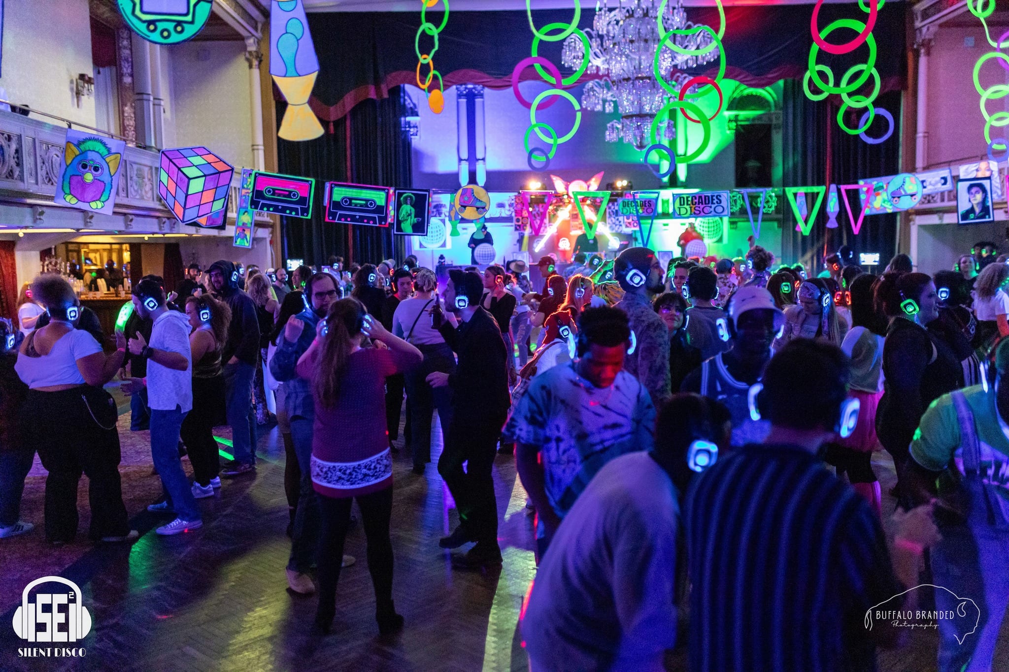 SE2 Silent Disco guests at The Statler in Buffalo.